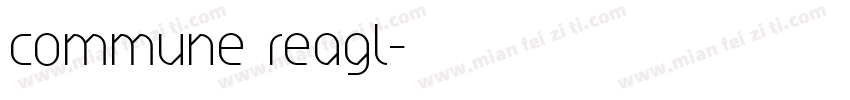 commune reagl字体转换